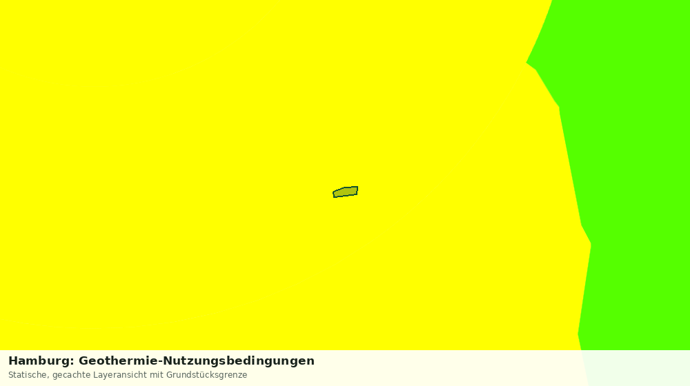 Statische Kartenansicht: Hamburg: Geothermie-Nutzungsbedingungen