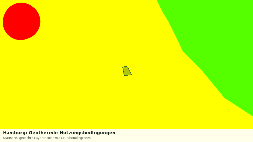 Statische Kartenansicht: Hamburg: Geothermie-Nutzungsbedingungen