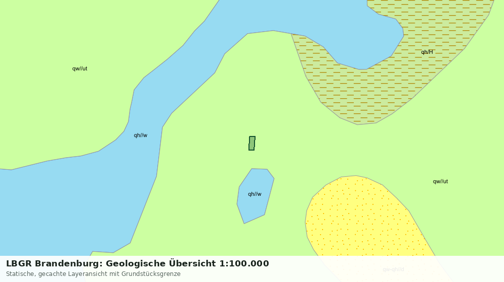 Statische Kartenansicht: LBGR Brandenburg: Geologische Übersicht 1:100.000