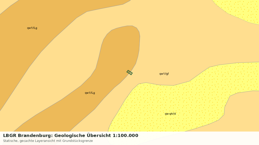 Statische Kartenansicht: LBGR Brandenburg: Geologische Übersicht 1:100.000
