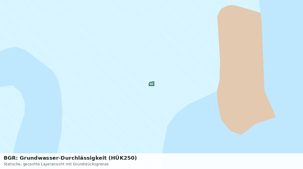 Statische Kartenansicht: BGR: Grundwasser-Durchlässigkeit (HÜK250)