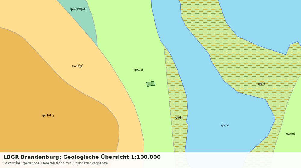 Statische Kartenansicht: LBGR Brandenburg: Geologische Übersicht 1:100.000