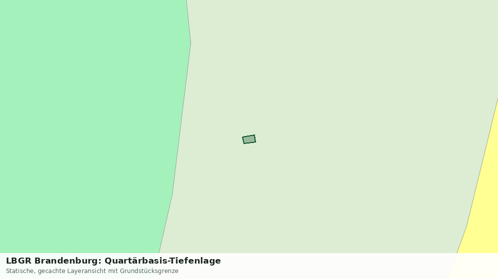 Statische Kartenansicht: LBGR Brandenburg: Quartärbasis-Tiefenlage