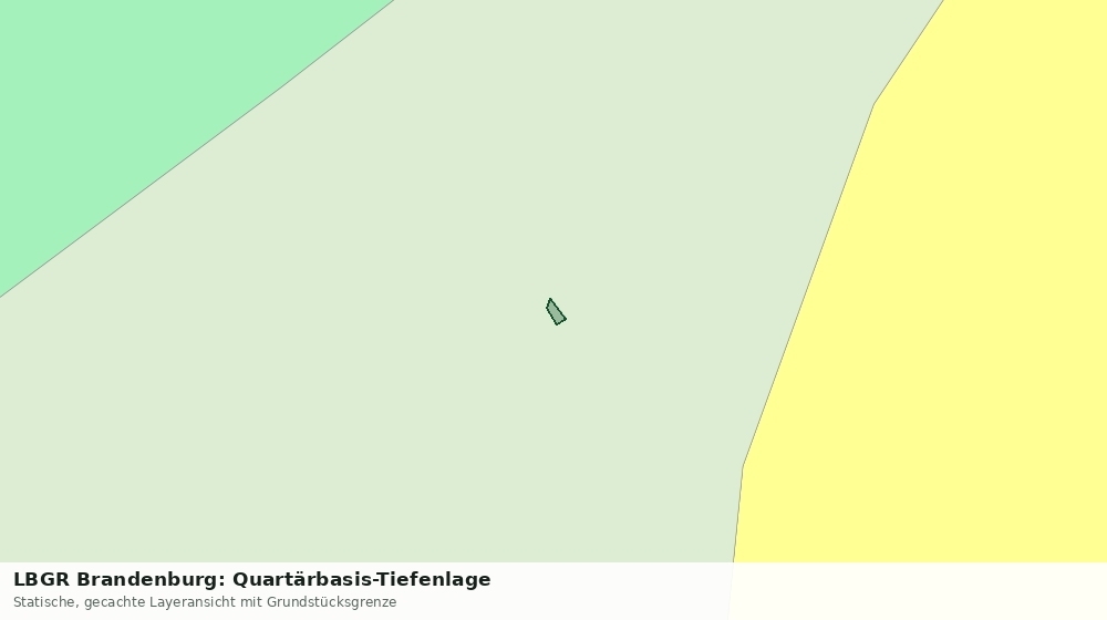 Statische Kartenansicht: LBGR Brandenburg: Quartärbasis-Tiefenlage