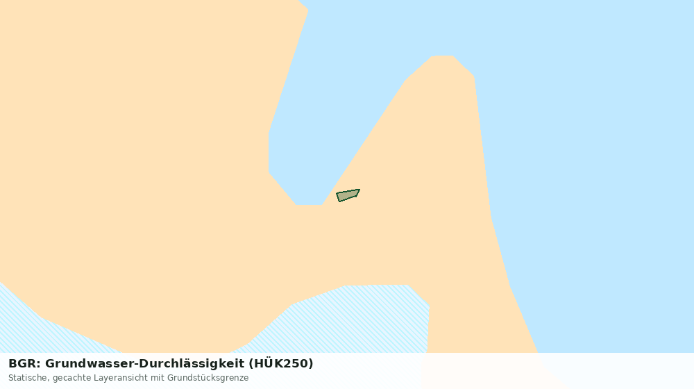 Statische Kartenansicht: BGR: Grundwasser-Durchlässigkeit (HÜK250)