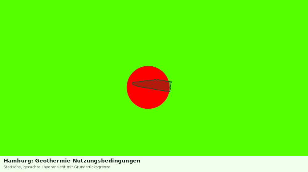 Statische Kartenansicht: Hamburg: Geothermie-Nutzungsbedingungen