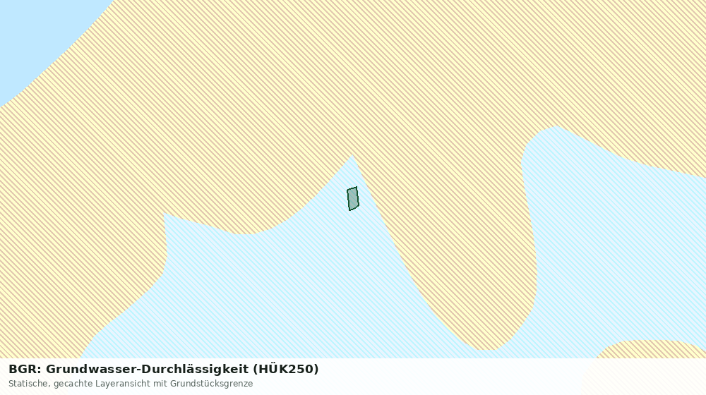Statische Kartenansicht: BGR: Grundwasser-Durchlässigkeit (HÜK250)