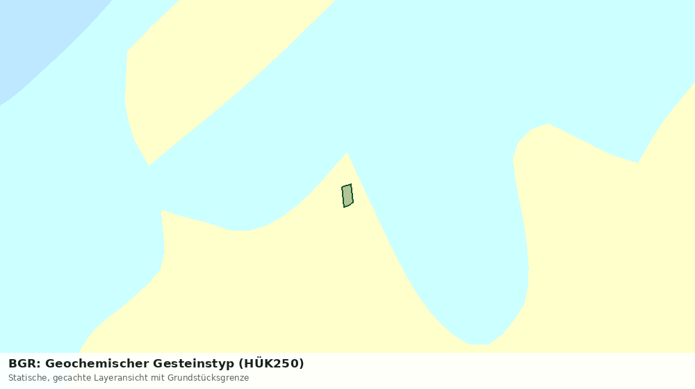 Statische Kartenansicht: BGR: Geochemischer Gesteinstyp (HÜK250)