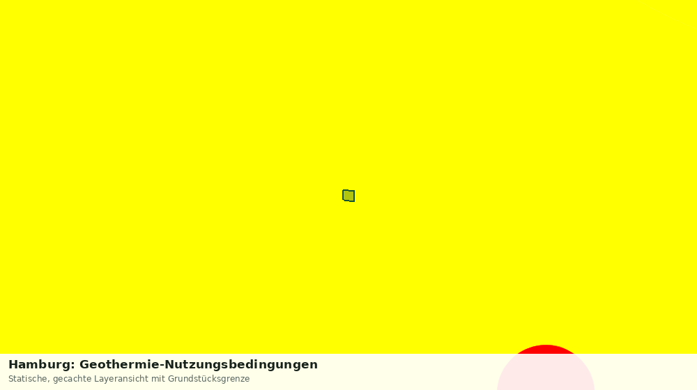 Statische Kartenansicht: Hamburg: Geothermie-Nutzungsbedingungen