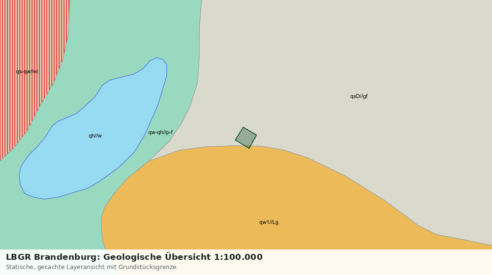 Statische Kartenansicht: LBGR Brandenburg: Geologische Übersicht 1:100.000