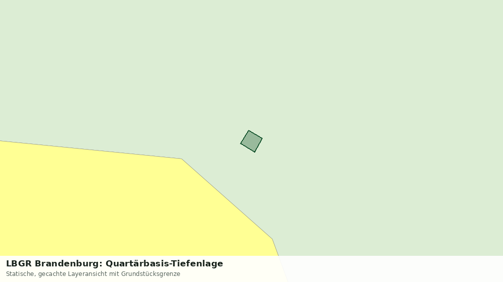Statische Kartenansicht: LBGR Brandenburg: Quartärbasis-Tiefenlage