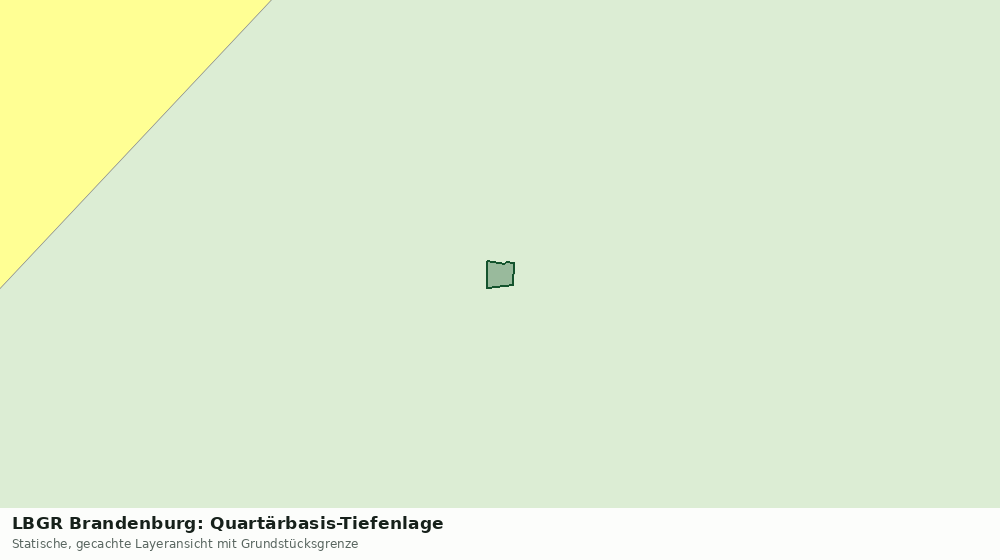 Statische Kartenansicht: LBGR Brandenburg: Quartärbasis-Tiefenlage