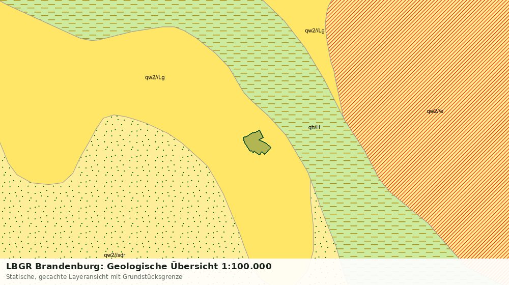 Statische Kartenansicht: LBGR Brandenburg: Geologische Übersicht 1:100.000