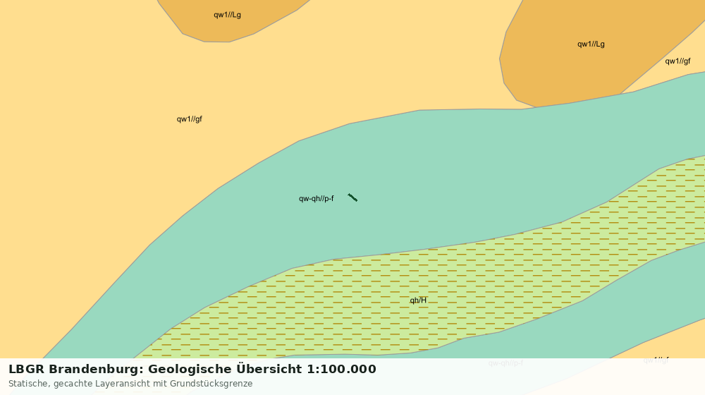Statische Kartenansicht: LBGR Brandenburg: Geologische Übersicht 1:100.000