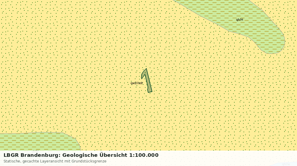 Statische Kartenansicht: LBGR Brandenburg: Geologische Übersicht 1:100.000