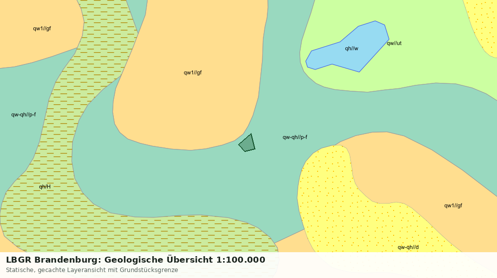 Statische Kartenansicht: LBGR Brandenburg: Geologische Übersicht 1:100.000
