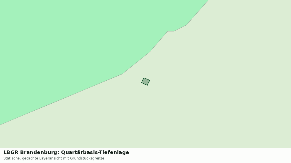 Statische Kartenansicht: LBGR Brandenburg: Quartärbasis-Tiefenlage