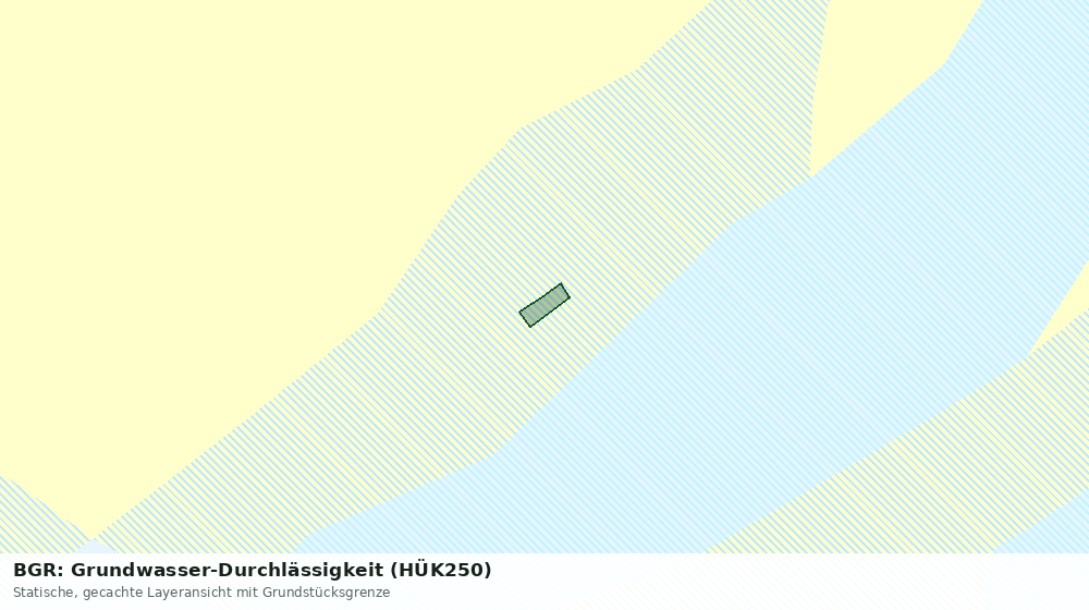 Statische Kartenansicht: BGR: Grundwasser-Durchlässigkeit (HÜK250)