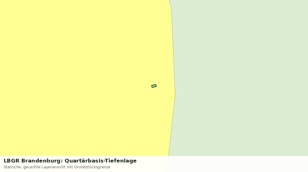 Statische Kartenansicht: LBGR Brandenburg: Quartärbasis-Tiefenlage