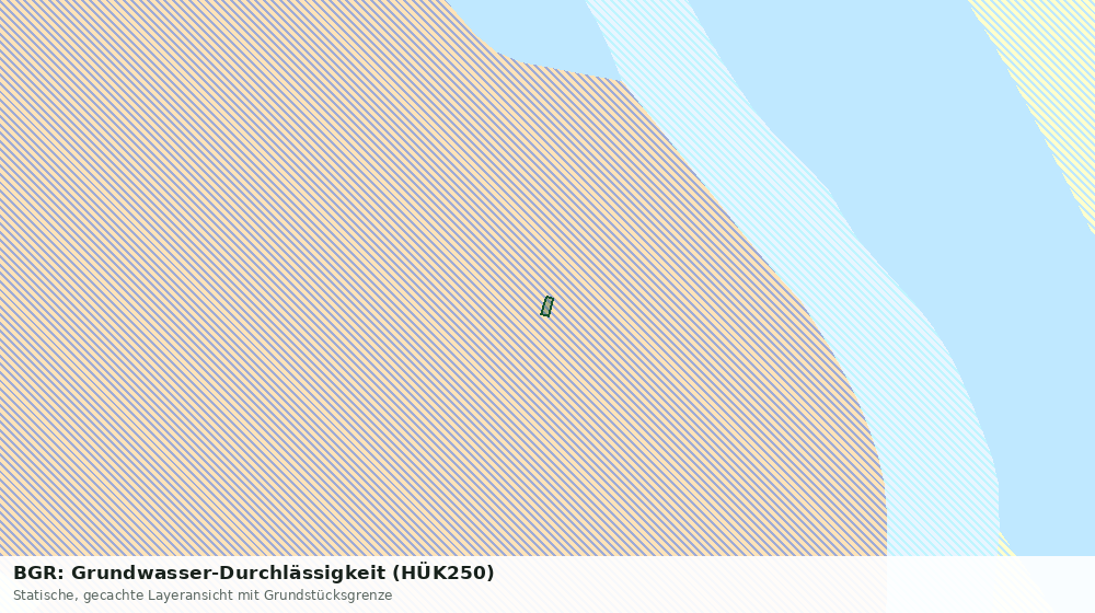Statische Kartenansicht: BGR: Grundwasser-Durchlässigkeit (HÜK250)