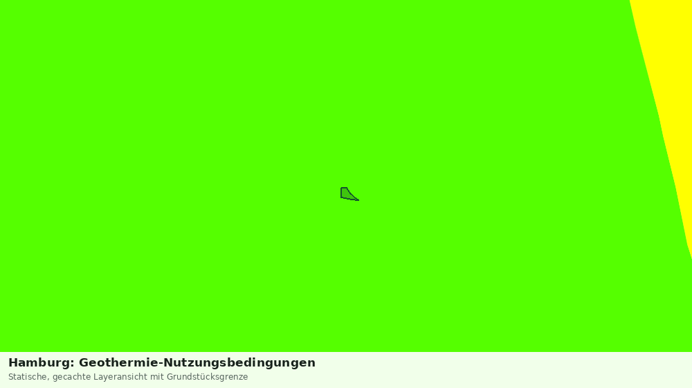Statische Kartenansicht: Hamburg: Geothermie-Nutzungsbedingungen