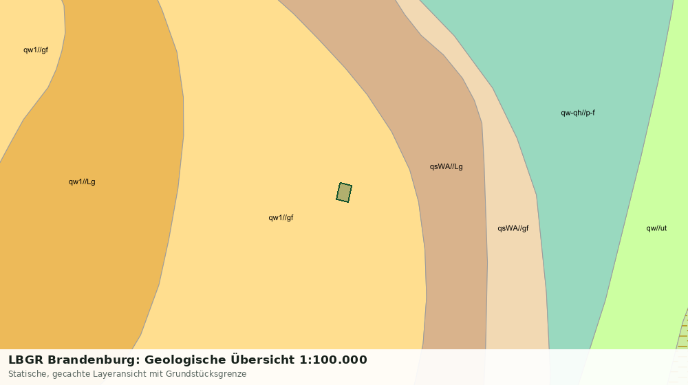 Statische Kartenansicht: LBGR Brandenburg: Geologische Übersicht 1:100.000