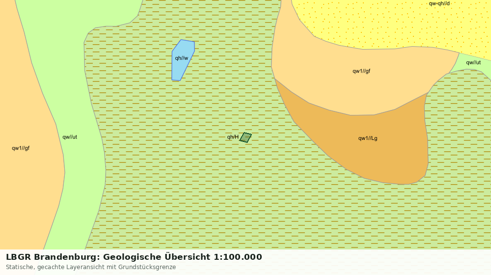Statische Kartenansicht: LBGR Brandenburg: Geologische Übersicht 1:100.000