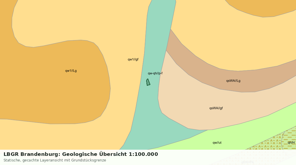 Statische Kartenansicht: LBGR Brandenburg: Geologische Übersicht 1:100.000