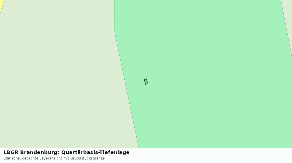Statische Kartenansicht: LBGR Brandenburg: Quartärbasis-Tiefenlage