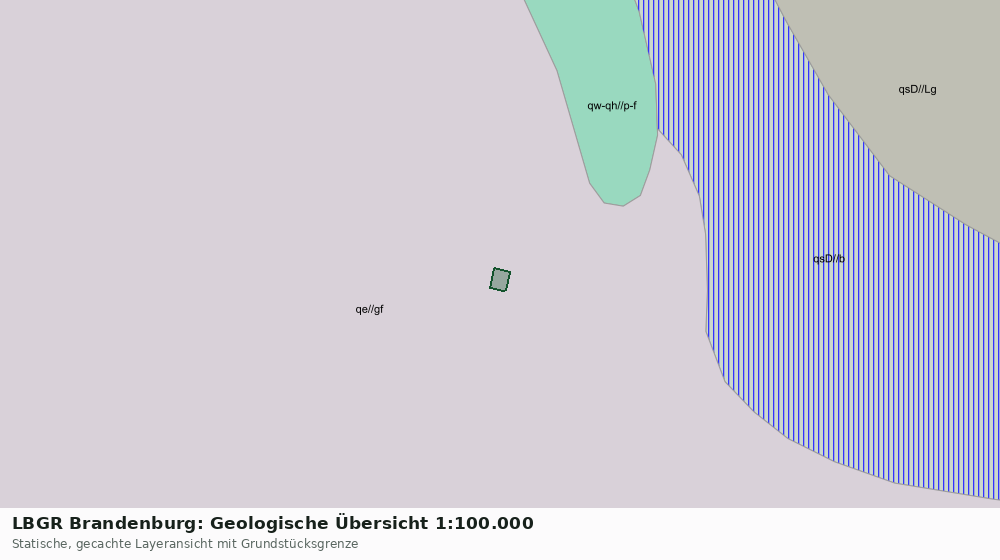 Statische Kartenansicht: LBGR Brandenburg: Geologische Übersicht 1:100.000