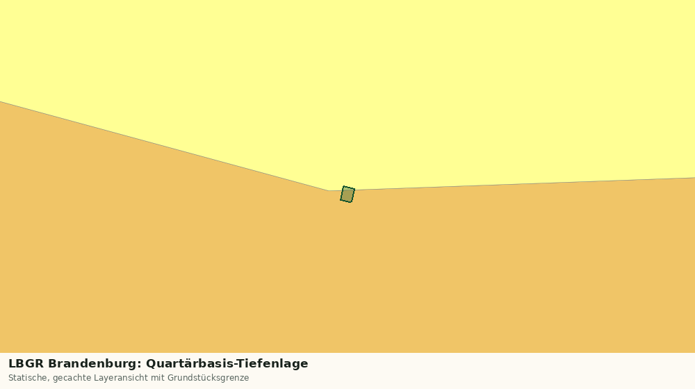 Statische Kartenansicht: LBGR Brandenburg: Quartärbasis-Tiefenlage