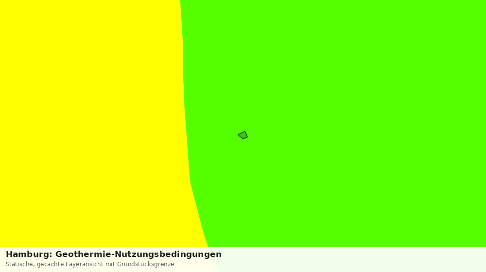 Statische Kartenansicht: Hamburg: Geothermie-Nutzungsbedingungen