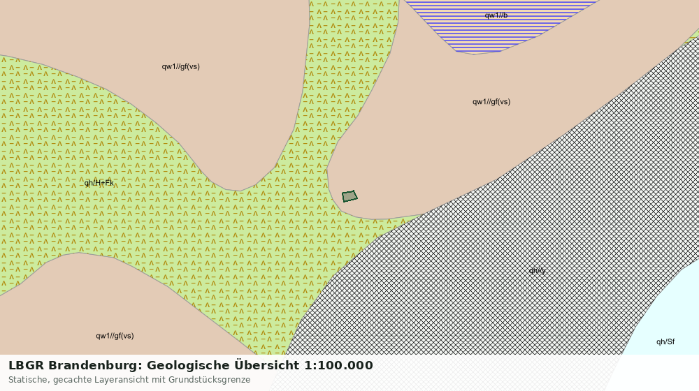 Statische Kartenansicht: LBGR Brandenburg: Geologische Übersicht 1:100.000