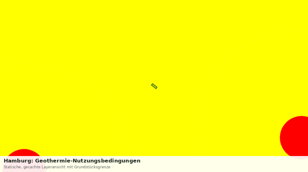 Statische Kartenansicht: Hamburg: Geothermie-Nutzungsbedingungen
