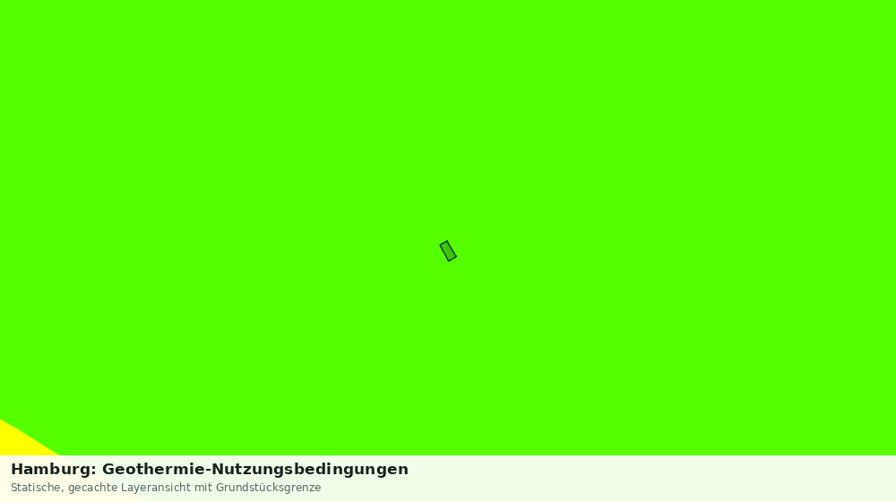 Statische Kartenansicht: Hamburg: Geothermie-Nutzungsbedingungen