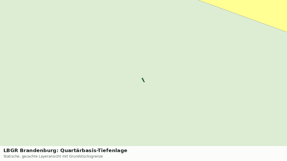 Statische Kartenansicht: LBGR Brandenburg: Quartärbasis-Tiefenlage