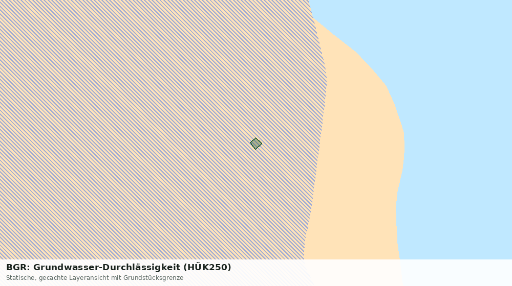 Statische Kartenansicht: BGR: Grundwasser-Durchlässigkeit (HÜK250)
