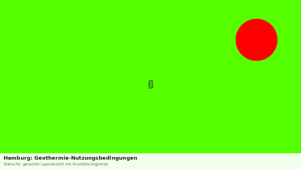 Statische Kartenansicht: Hamburg: Geothermie-Nutzungsbedingungen
