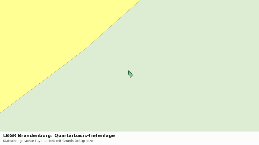 Statische Kartenansicht: LBGR Brandenburg: Quartärbasis-Tiefenlage