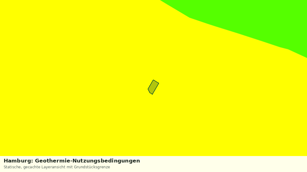 Statische Kartenansicht: Hamburg: Geothermie-Nutzungsbedingungen