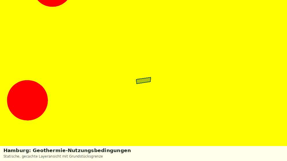 Statische Kartenansicht: Hamburg: Geothermie-Nutzungsbedingungen