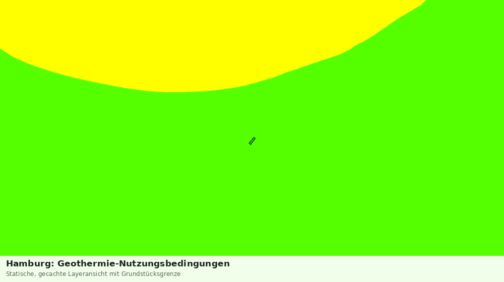 Statische Kartenansicht: Hamburg: Geothermie-Nutzungsbedingungen