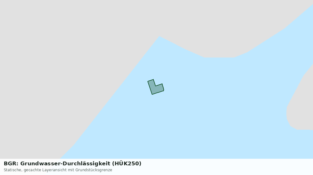 Statische Kartenansicht: BGR: Grundwasser-Durchlässigkeit (HÜK250)