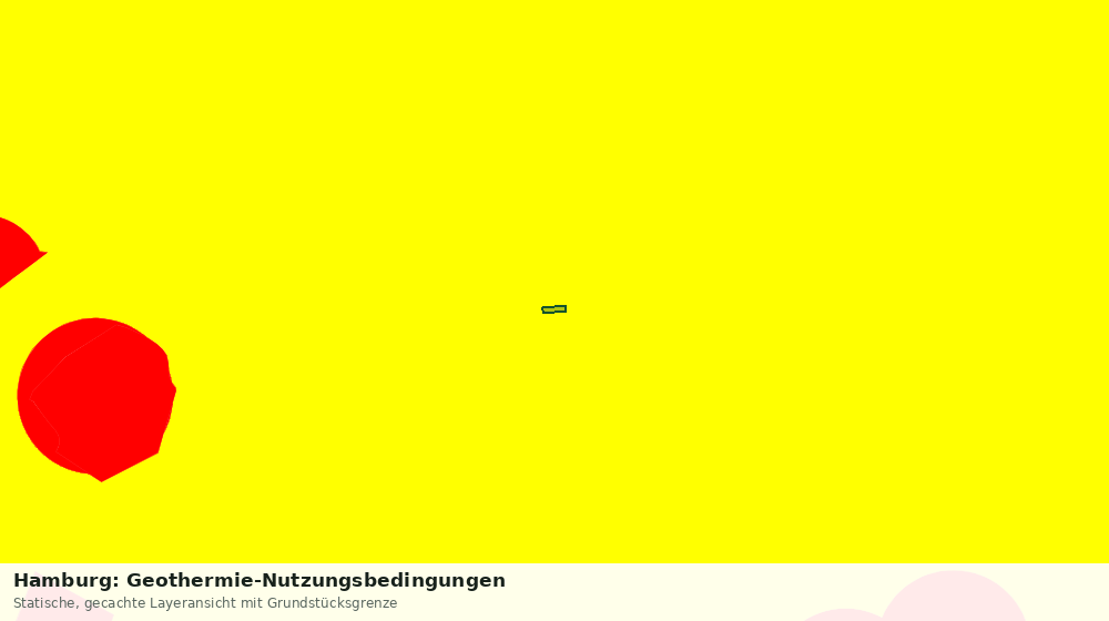 Statische Kartenansicht: Hamburg: Geothermie-Nutzungsbedingungen