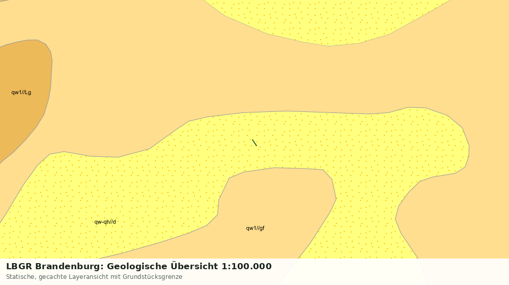 Statische Kartenansicht: LBGR Brandenburg: Geologische Übersicht 1:100.000