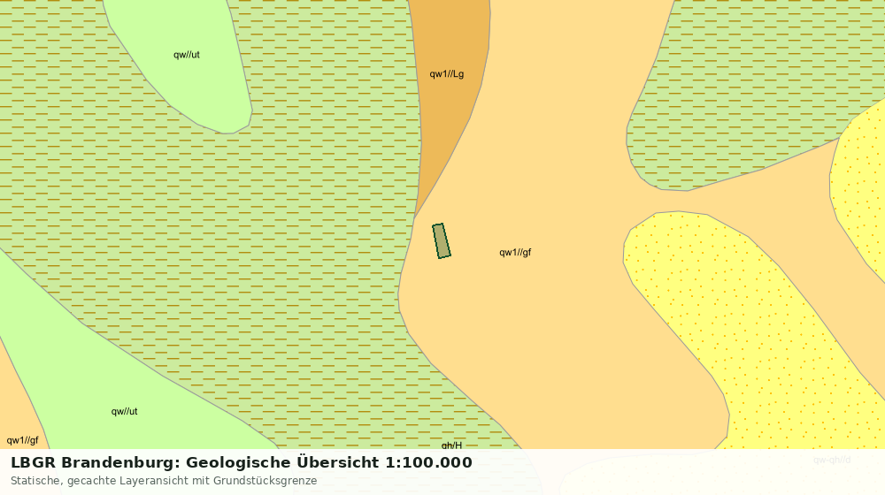 Statische Kartenansicht: LBGR Brandenburg: Geologische Übersicht 1:100.000