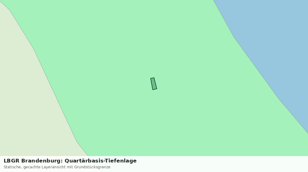 Statische Kartenansicht: LBGR Brandenburg: Quartärbasis-Tiefenlage