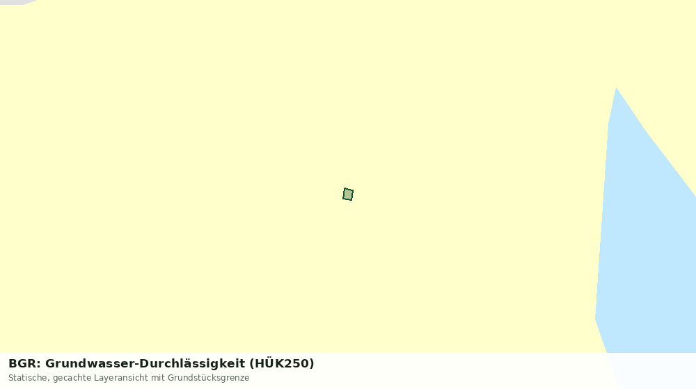 Statische Kartenansicht: BGR: Grundwasser-Durchlässigkeit (HÜK250)