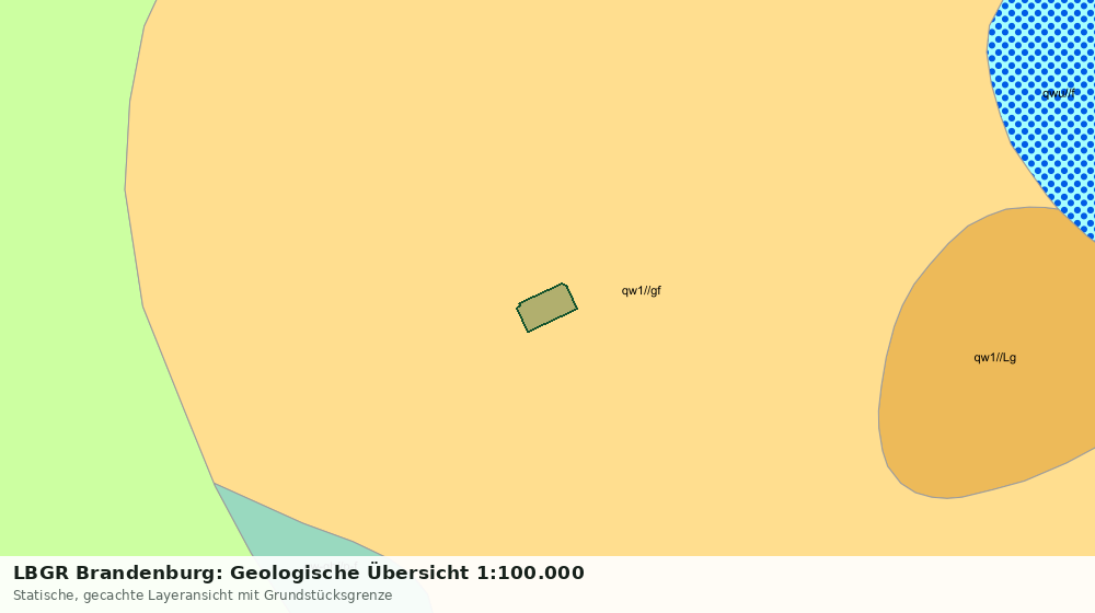 Statische Kartenansicht: LBGR Brandenburg: Geologische Übersicht 1:100.000