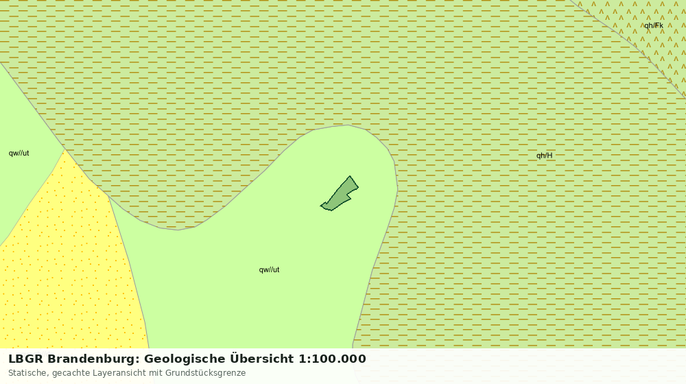Statische Kartenansicht: LBGR Brandenburg: Geologische Übersicht 1:100.000